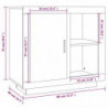 Sideboard Sonoma-Eiche 80x40x75 cm