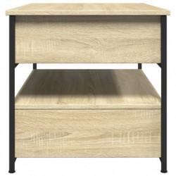 Couchtisch Sonoma-Eiche 70x50x50 cm Holzwerkstoff und Metall