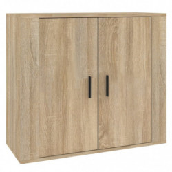 Sideboard Sonoma-Eiche 80x33x70 cm Holzwerkstoff