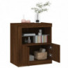 Sideboard mit LED-Leuchten Braun Eichen-Optik 60,5x37x67 cm