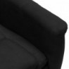 Elektrischer Relaxsessel Schwarz Wildleder-Optik