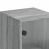 Beistellschrank mit Glastür Grau Sonoma 35x37x100 cm