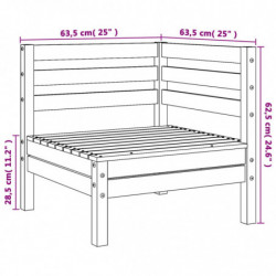 Garten-Ecksofa Massivholz Kiefer