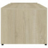 Couchtisch Weiß Sonoma-Eiche 90x45x35 cm Holzwerkstoff