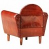 Sessel Braun 77 x 65 x 79 cm Echtleder