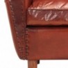 Sessel Braun 77 x 65 x 79 cm Echtleder