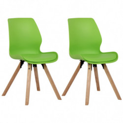 2er Set Stuhl Luna Kunststoff