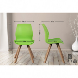 2er Set Stuhl Luna Kunststoff
