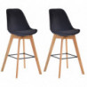 2er Set Barhocker Metz Samt natura