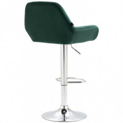 2er Set Barhocker Braga Samt chrom