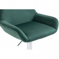 2er Set Barhocker Braga Samt chrom