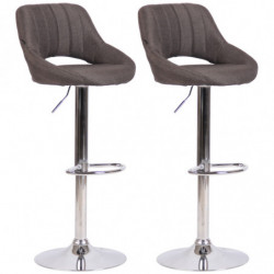 2er Set Barhocker Milet Stoff C