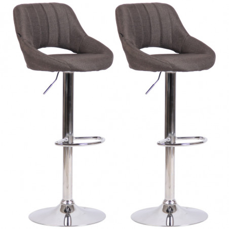 2er Set Barhocker Milet Stoff C