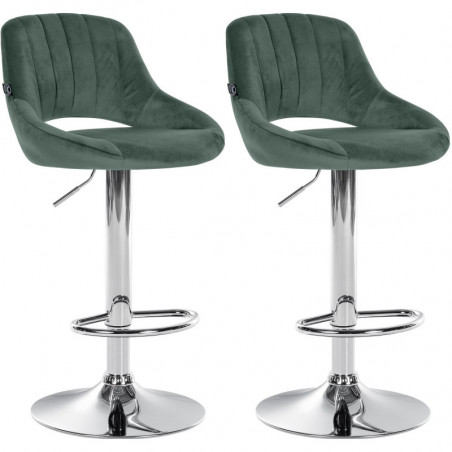 2er Set Barhocker Milet Samt C