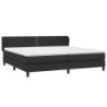 Boxspringbett mit Matratze Schwarz 200x200 cm Kunstleder