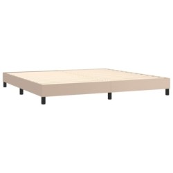 Boxspringbett mit Matratze & LED Cappuccino-Braun 200x200cm