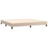 Boxspringbett mit Matratze & LED Cappuccino-Braun 200x200cm