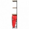 Traktor-Weinschrank 49 x 32 x 183 cm Massivholz Mango