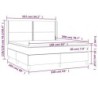 Boxspringbett mit Matratze Dunkelgrau 160x200 cm Samt