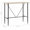 Bartisch Eichenfarbe 120 x 60 x 110 cm MDF