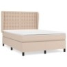 Boxspringbett Matratze Cappuccino-Braun 140x200cm Kunstleder