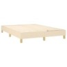 Boxspringbett mit Matratze & LED Creme 140x190 cm Stoff