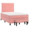 Boxspringbett mit Matratze Rosa 120x190 cm Samt