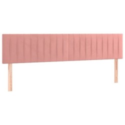 Boxspringbett mit Matratze Rosa 120x190 cm Samt