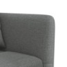 Schlafsofa in L-Form Dunkelgrau 275x140x70 cm Stoff