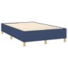 Boxspringbett mit Matratze Blau 120x190 cm Stoff