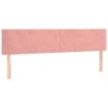 Boxspringbett mit Matratze Rosa 120x190 cm Samt