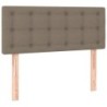 Boxspringbett mit Matratze & LED Taupe 120x190 cm Stoff