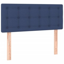 Boxspringbett mit Matratze & LED Blau 120x190 cm Stoff