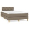 Boxspringbett mit Matratze Taupe 120x190 cm Stoff