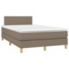 Boxspringbett mit Matratze Taupe 120x190 cm Stoff