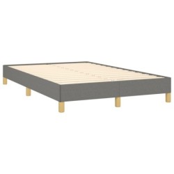 Boxspringbett mit Matratze Dunkelgrau 120x190 cm Stoff