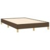 Boxspringbett mit Matratze Dunkelbraun 120x190 cm Stoff