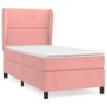 Boxspringbett mit Matratze Rosa 80x200 cm Samt