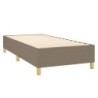 Boxspringbett mit Matratze Taupe 80x200 cm Stoff