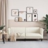 Sofa 3-Sitzer Creme Samt