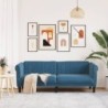 Sofa 3-Sitzer Blau Samt