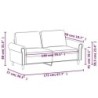 2-Sitzer-Sofa Rosa 140 cm Samt