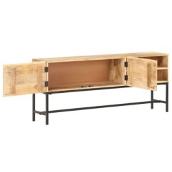 Sideboard 145x30x60 cm Mango Massivholz