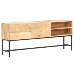 Sideboard 145x30x60 cm Mango Massivholz