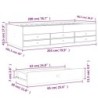 Tagesbett mit Schubladen Sonoma-Eiche 100x200 cm Holzwerkstoff