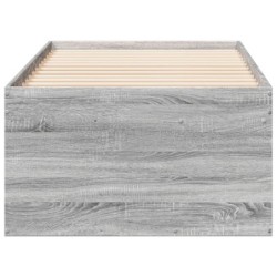 Tagesbett mit Schubladen Grau Sonoma 90x200 cm Holzwerkstoff