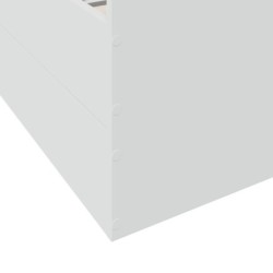 Bettgestell mit Schubladen Weiß 200x200 cm Holzwerkstoff