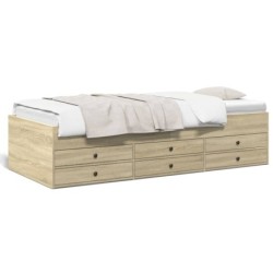 Tagesbett mit Schubladen Sonoma-Eiche 90x190 cm Holzwerkstoff