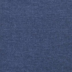 Bettgestell mit Kopfteil Blau 120x190 cm Stoff