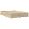Bettgestell mit Schubladen Sonoma-Eiche 150x200cm Holzwerkstoff